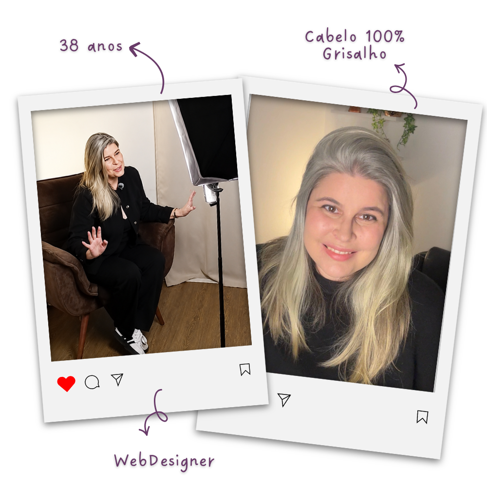 Aline Rivieri, criadora UGC e web designer, mostrando seu processo de criação de conteúdo